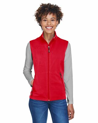 Core 365 Womens Cruise Two-Layer Fleece Bonded Soft Shell Vest CE701W