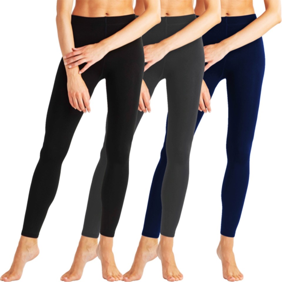 Thermo Leggings Damen - Fleece Innen, Blickdicht, Für Herbst & Winter, Große Größen