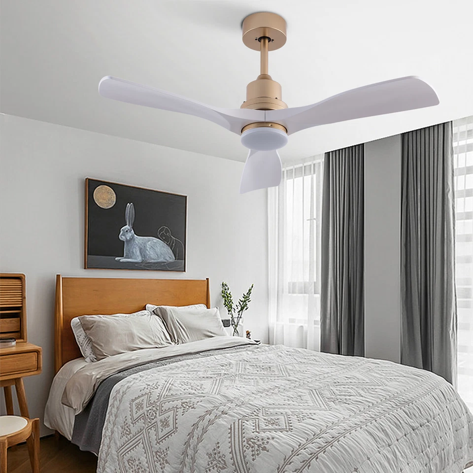 Indoor Ceiling Fan Light Bedroom Living Room Pendant Lamp & Remote Control - Image 3 of 4