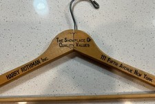 Harry Rothman 5th Avenue New York NY MCM Hollywood Regency Clothes Coat Hanger