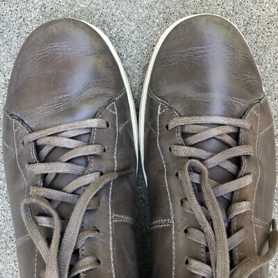 COLE HAAN Reagan Shoes Men's 12 M C32594 Leather Grey Lace Up