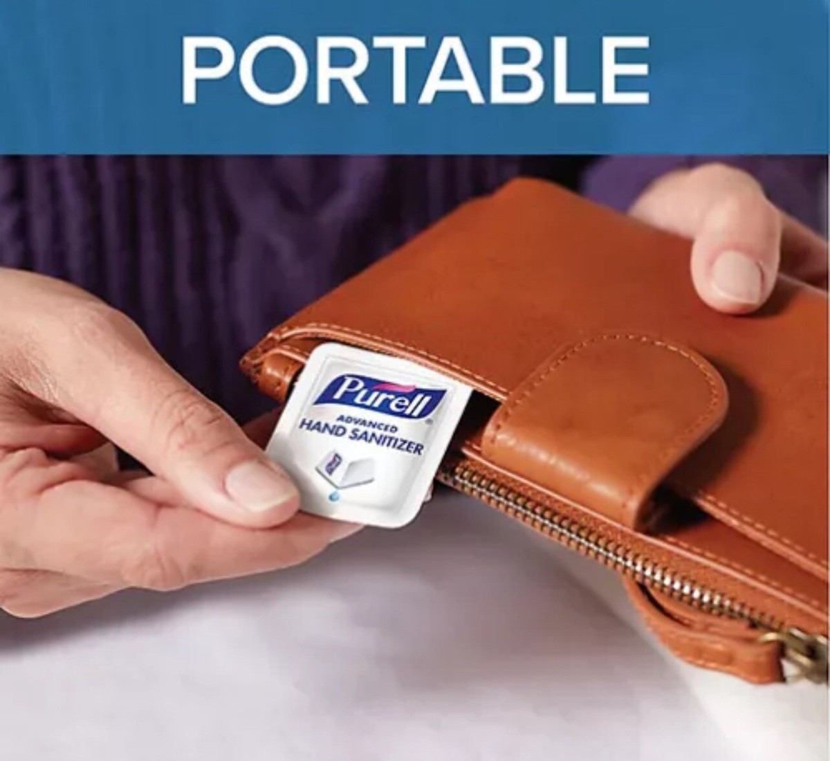 Personal Care PⅡ+ 4袋 Purell Singles Advanced Hand Sanitizer Packets in Display Box, 125