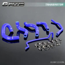 Fit For 05-10 Ford Mustang GT/Shelby V8 MT Silicone Hose+Clamps Kit Blue