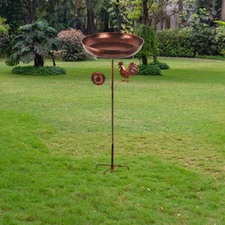 Bird Feeder Bird Bath Metal Easy to Clean Refill Gifts Accessory Garden Yard