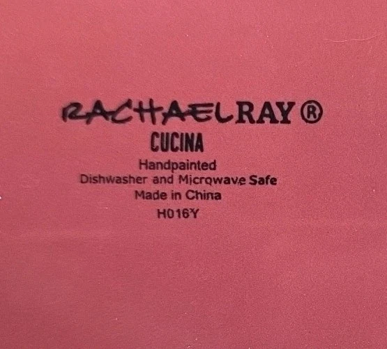 Vajilla Rachael Ray Cucina Plato Rectangular Rojo 8"x12" Vacaciones Navidad Foto 4 de 4