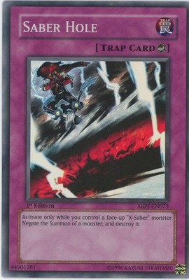 Yugioh Säbelloch ABPF-DE073 Super Rare 1. Auflage LP
