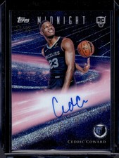 2025 HL-P02 Topps Midnight Rookie Signatures Cedric Coward #RHS-CC /35 RC