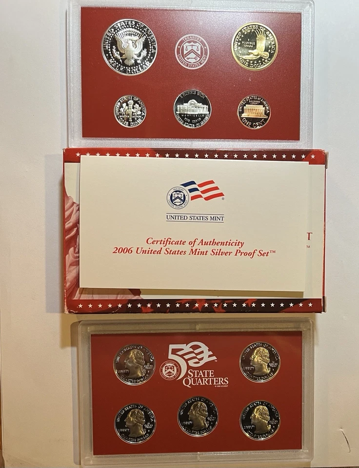 United States MINT Silver Proof Set 2006 - 10 Coins Certificate of Authenticity - Image 3 of 3