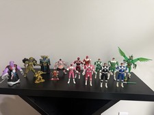 Vtg Bandai Mighty Morphin Power Rangers Goldar Vile Vampirus head flip Lot Of 15