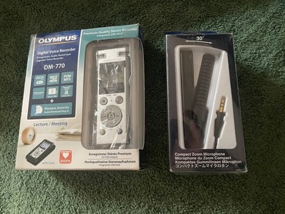 Olympus DM-770 Digital Voice Recorder mit ME-34 Mikrofon unbenutzt verpackt