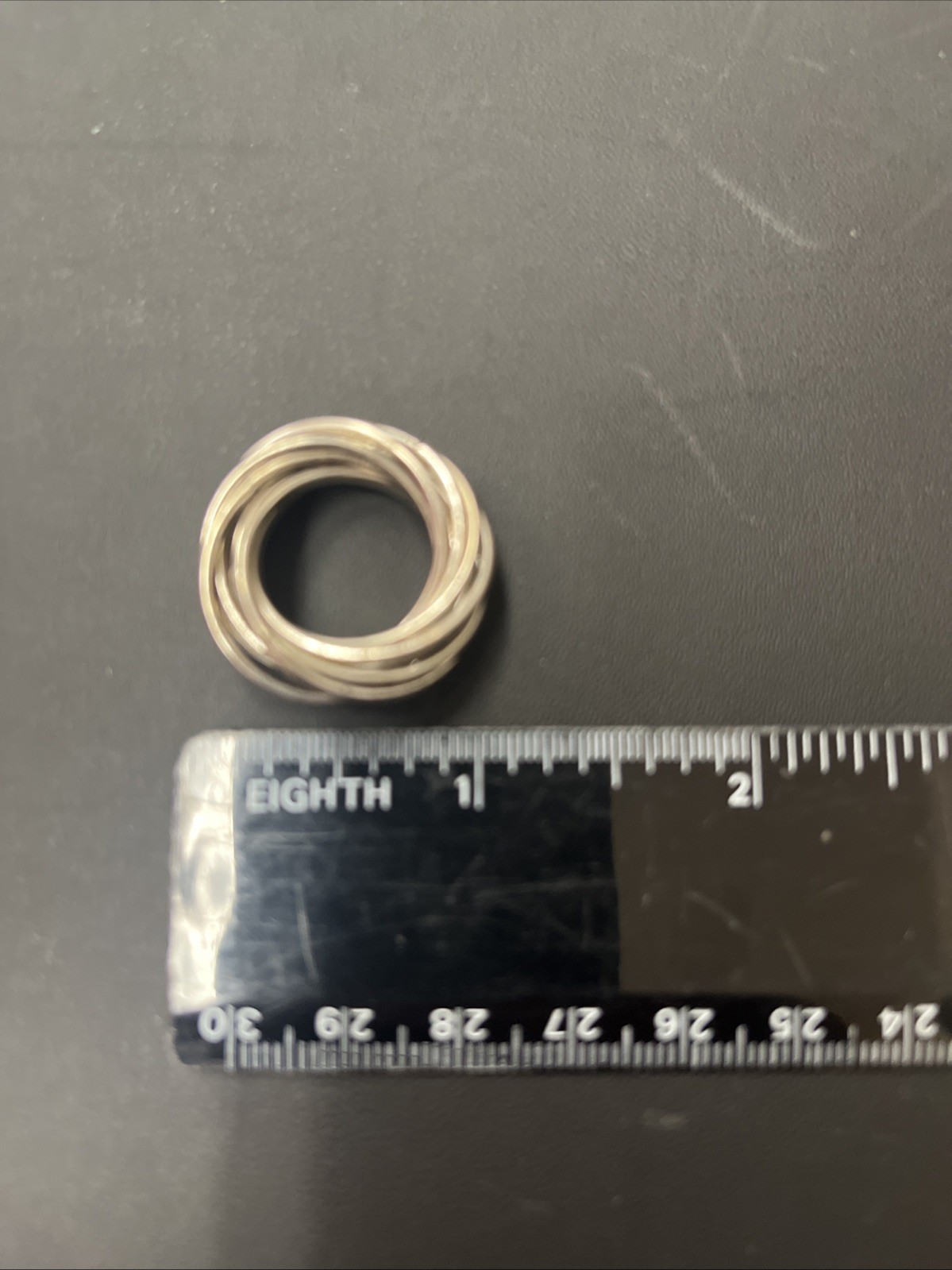 Multi Ring Silver Ring - image 3