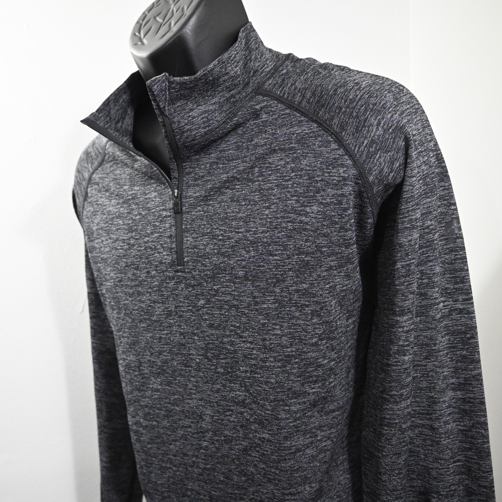 Fabletics 1/4 Zip Lightweight Pullover Jacket Bla… - image 1