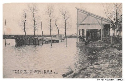 CAR-AEVP19-1017-94 - CHOOSEY-LE-ROI - Überschwemmungen von 1910 - Avenue Danville - H
