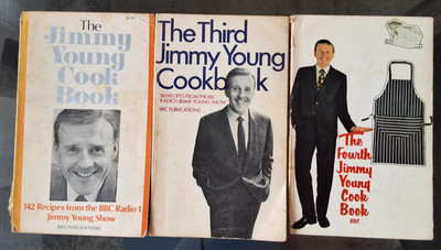 3 x The Jimmy Young Cookbooks - BBC  Recipe Books - 1968, 1970, 1972