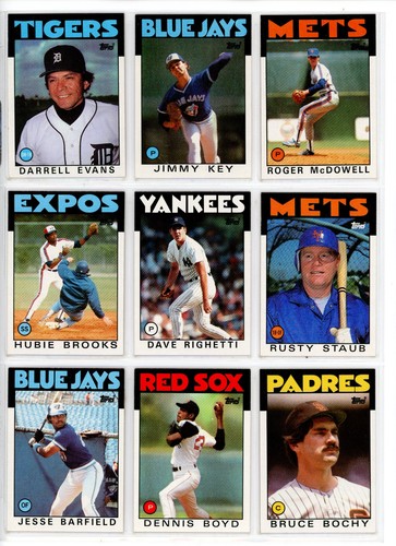 1986 Topps Baseball 69 Card Lot - Picture 11 of 16