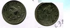 1855 S LIBERTY SEATED SILVER QUARTER FINE SCR 6380T
