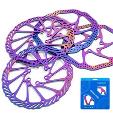 MTB 160/180mm 6-Bolt Rainbow Vented Disc Brake Rotor Lightweight Replacement