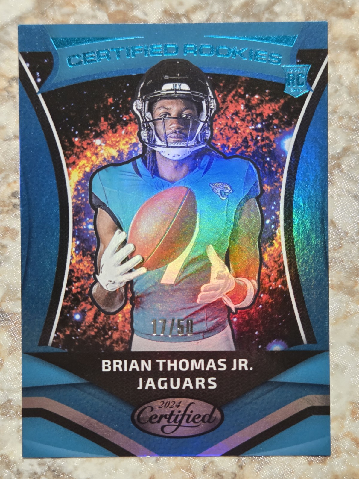 Brian Thomas Panini Certified Certified Rookies #14 Mirror Teal