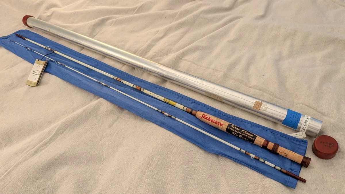 Shakespeare Fiberglass Blank Spinning Vintage Fishing Rods for
