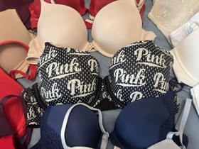 Victoria's Secret 36D Bra Lot Pink, Multiple Colors, Sizes, 40 Bras