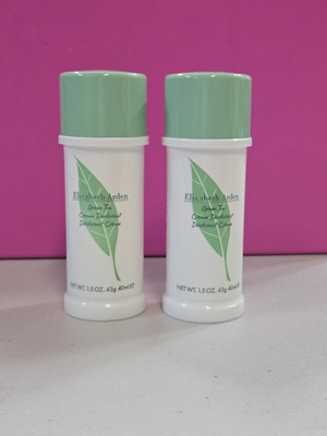 Elizabeth Arden Cream Deodorant, 1.5 Oz, Green Tea New Without Box, 2 Pcs