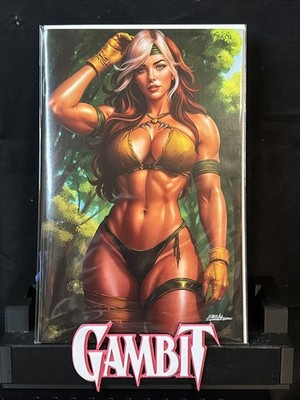 COOL COMICS GALLERY CVR-B X-MEN SAVAGE ROGUE BIKINI VIRGIN VAR LTD 50