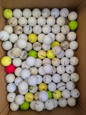 100 Used Shag Golf Balls Practice / Range / Hit-Away Assorted Brands Bulk