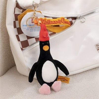 15cm Widgets WALLACE,GROMIT.FEATHERS MCGRAW PLUS SOFT TOY-