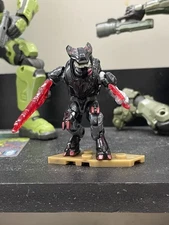 Banished Assassin Elite Jega 'Rdomnai Black Red Halo Infinite Mini Action Figure