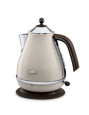 De'Longhi Vintage Icona KBOV3001BG Kettle - Pastel Cream 1.7 Litres, Creme 