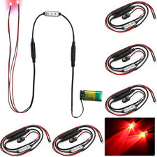 6 Pcs Halloween Glowing Red Eyes LED Light Eyes Cosplay Light up Prop for Mask S