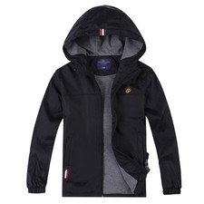 Boys Girls Lightweight Breathable Waterproof Hooded Raincoat Windbreaker