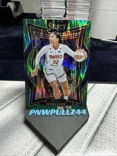 Alysha Clark 2025 Panini Select WNBA #92 Concourse GREEN FLASH PRIZM Mystics