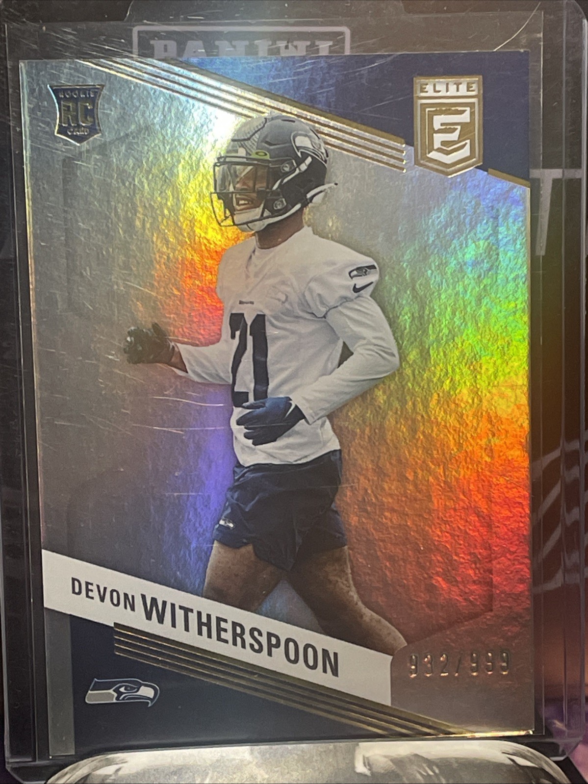 2023 Panini Donruss Elite Devon Witherspoon Rookie RC /999 Seahawks SP