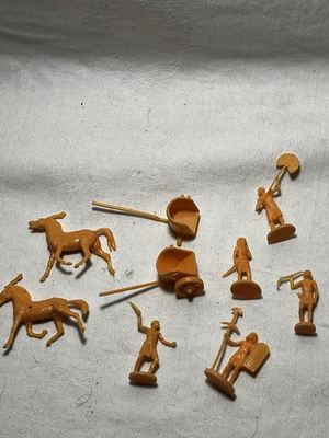 #ad Atlantic #1603 quot;The Egyptiansquot; 2 Chariots and 2 Horses Etc 9 Pieces 1 32 Scale $24.99