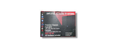 Amplified HD Digital TV Antenna Long Mile Range FREE Channels 4K HDTV