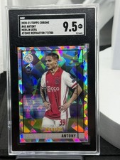 2020 Topps Merlin Chrome Antony Atomic Refractor /250 RC SGC 9.5 MT+