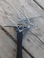 Hand Forged Nanny Skull Hammer 1 lb 6oz Claw Hammer Stainless Steel Goat Skull