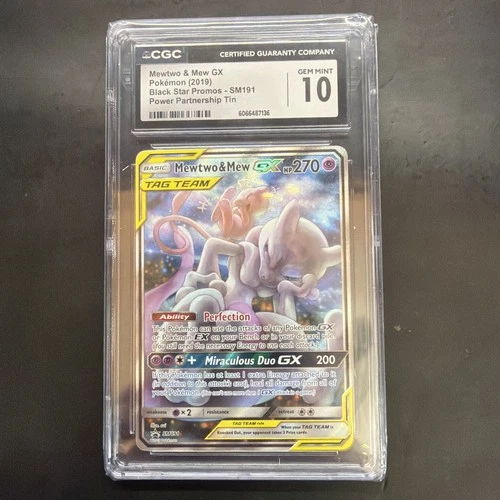 Mewtwo & Mew GX SM 191 Promo CGC 10