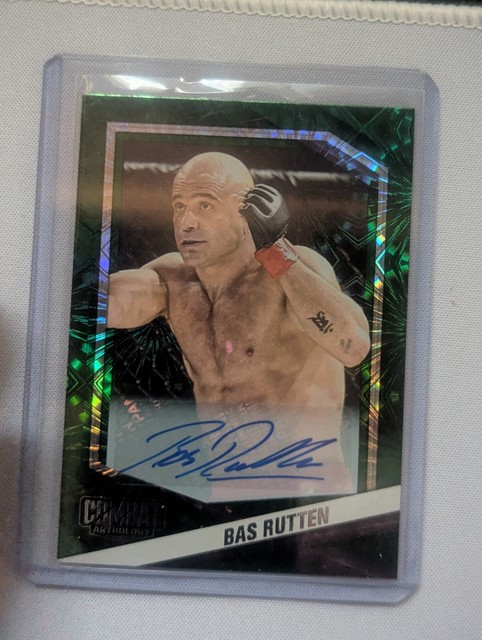 BAS RUTTEN combat anthology PANINI 2025 green fireworks AUTO
