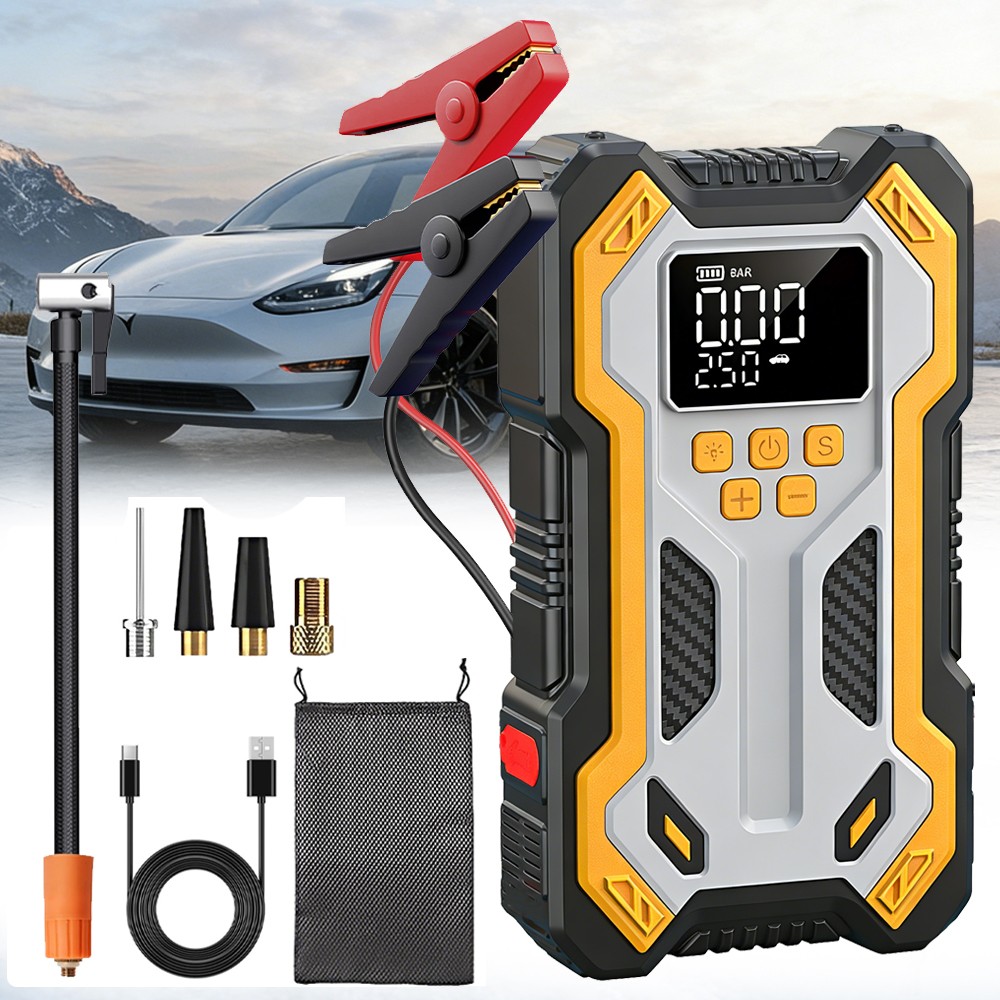 Tire Inflator Battery Charger Jumper