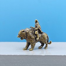 Brass Zhong Kui Figurine Miniature Landscape Sand Garden Aquarium Decoration