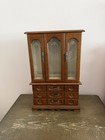 Vintage Wooden Wardrobe Jewelry Box Drawers — photo 2