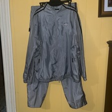 Catalina Vintage Two Piece Tracksuit Windbreaker Jacket and Pants Gray Large