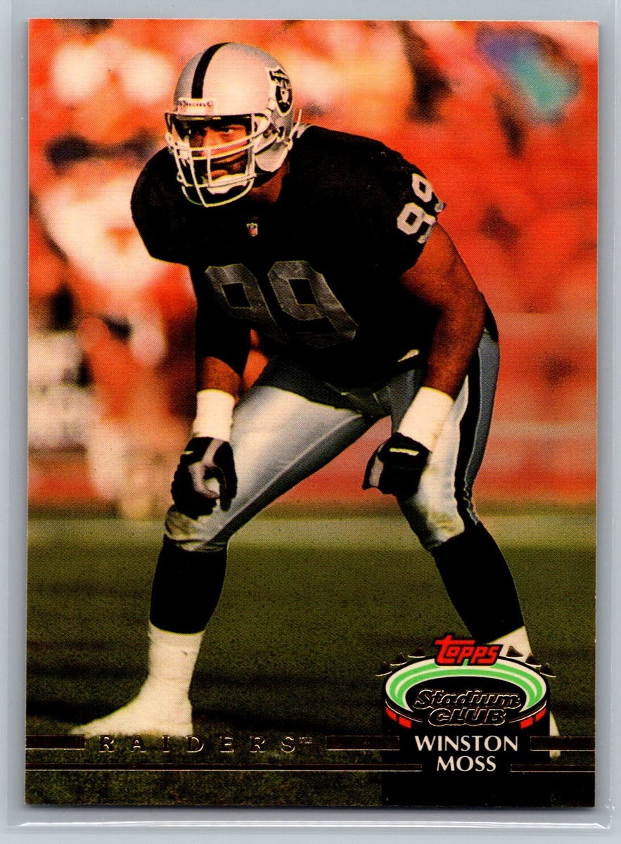 Winston Moss 1992 Stadium Club FOOTBALL #326 Los Angeles Raiders