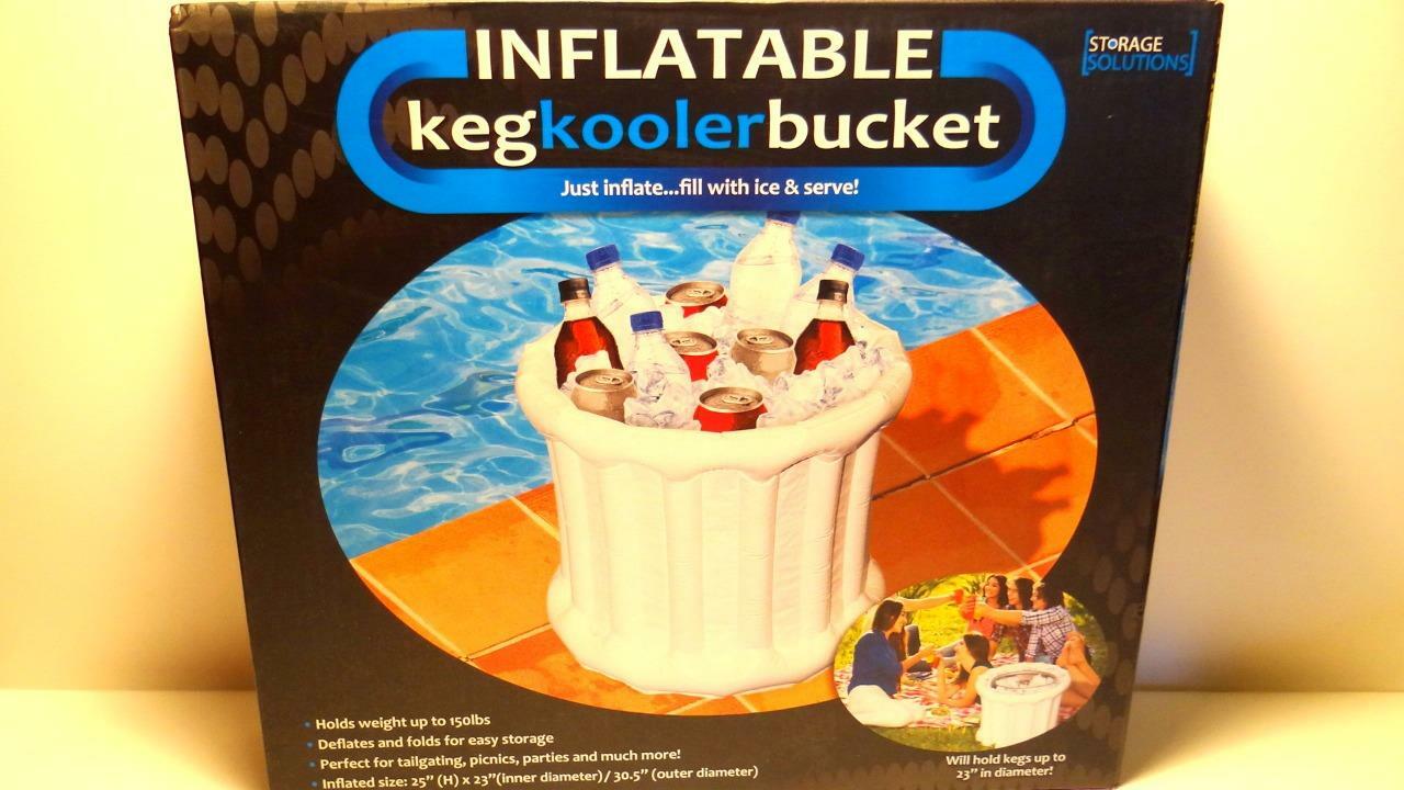 Inflatable Keg Cooler Beverage Can Bottle Beer Party Bucket Tailgating