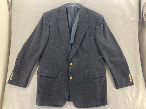 Hart Schaffner Marx Blazer Herren 44 R 100% Wolle USA Made Blau Schön - Bild 1 von 15