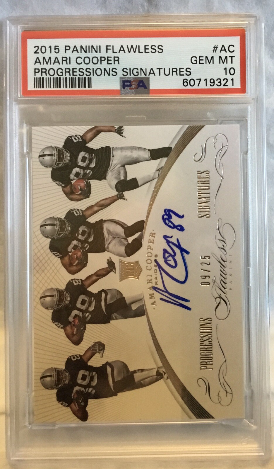 Amari Cooper Panini Flawless Progressions Signatures #AC Base