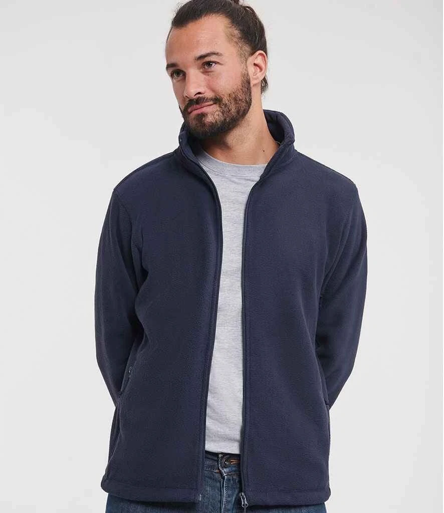 Russell Outdoor Fleece Zip Pockets Anti Pill Jacket. Navy Blue Size XS