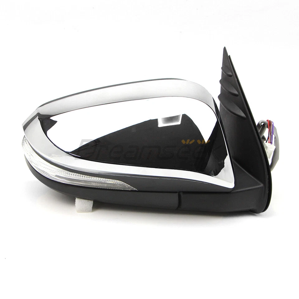 Espelho de asa de porta lateral direita para Toyota Hilux Revo 2015-23 com seta 5 pinos - Imagem 3 de 4